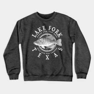 Lake Fork, Texas, Crappie Fishing Crewneck Sweatshirt